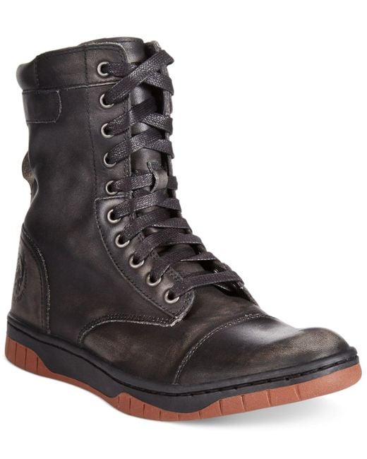 DIESEL Tatradium Basket Butch Zip Boots in Black for Men | Lyst